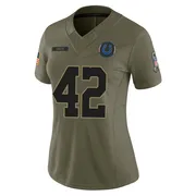 Olive Women's Anderson Castle Indianapolis Colts Limited Sr. 2025 Salute to Service Jersey