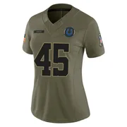 Olive Women's Carson Towt Indianapolis Colts Limited Sr. 2025 Salute to Service Jersey