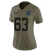 Olive Women's Danny Pinter Indianapolis Colts Limited Sr. 2025 Salute to Service Jersey