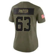 Olive Women's Danny Pinter Indianapolis Colts Limited Sr. 2025 Salute to Service Jersey