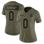 Olive Women's Nasir Adderley Indianapolis Colts Limited Sr. 2025 Salute to Service Jersey