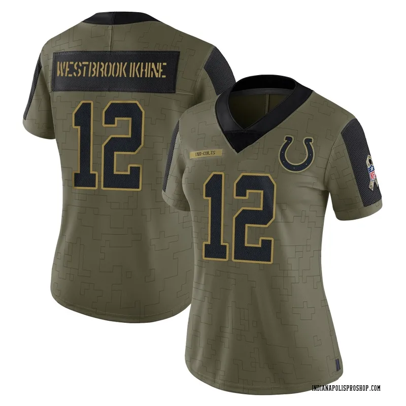 Olive Women's Nick Westbrook-Ikhine Indianapolis Colts Limited 2021 Salute To Service Jersey