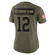 Olive Women's Nick Westbrook-Ikhine Indianapolis Colts Limited Sr. 2025 Salute to Service Jersey