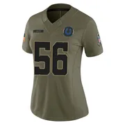 Olive Women's Quenton Nelson Indianapolis Colts Limited Sr. 2025 Salute to Service Jersey