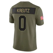 Olive Youth Josh Kreutz Indianapolis Colts Limited Sr. 2025 Salute to Service Jersey