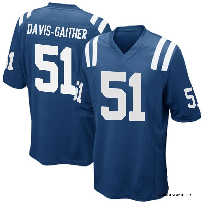 Royal Blue Men's Akeem Davis-Gaither Indianapolis Colts Game Team Color Jersey