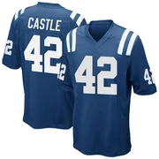 Royal Blue Men's Anderson Castle Indianapolis Colts Game Team Color Jersey