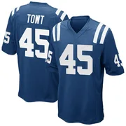 Royal Blue Men's Carson Towt Indianapolis Colts Game Team Color Jersey