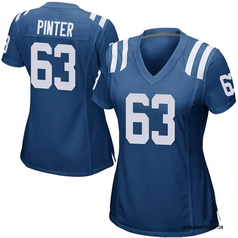 Royal Blue Women's Danny Pinter Indianapolis Colts Game Team Color Jersey