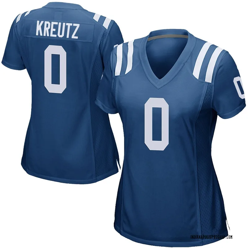 Royal Blue Women's Josh Kreutz Indianapolis Colts Game Team Color Jersey
