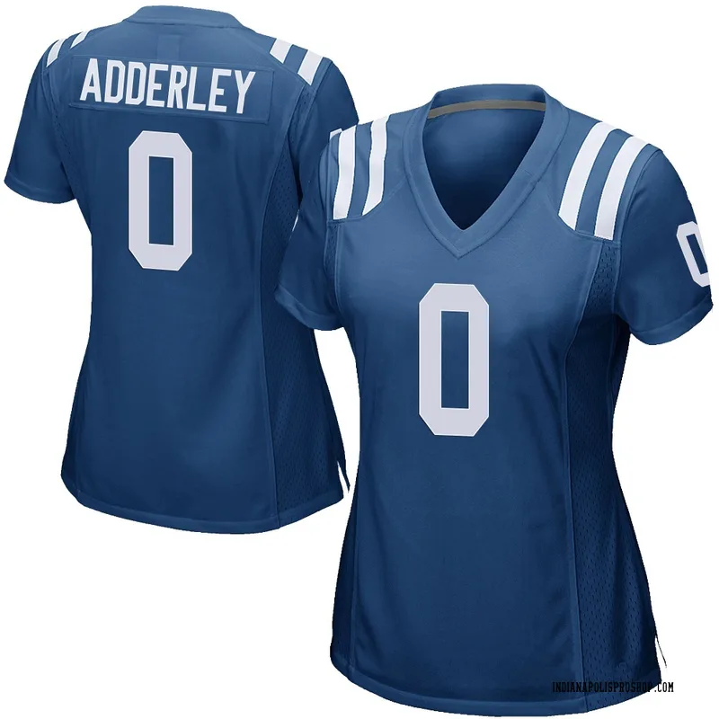 Royal Blue Women's Nasir Adderley Indianapolis Colts Game Team Color Jersey