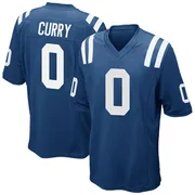 Royal Blue Youth Caden Curry Indianapolis Colts Game Team Color Jersey