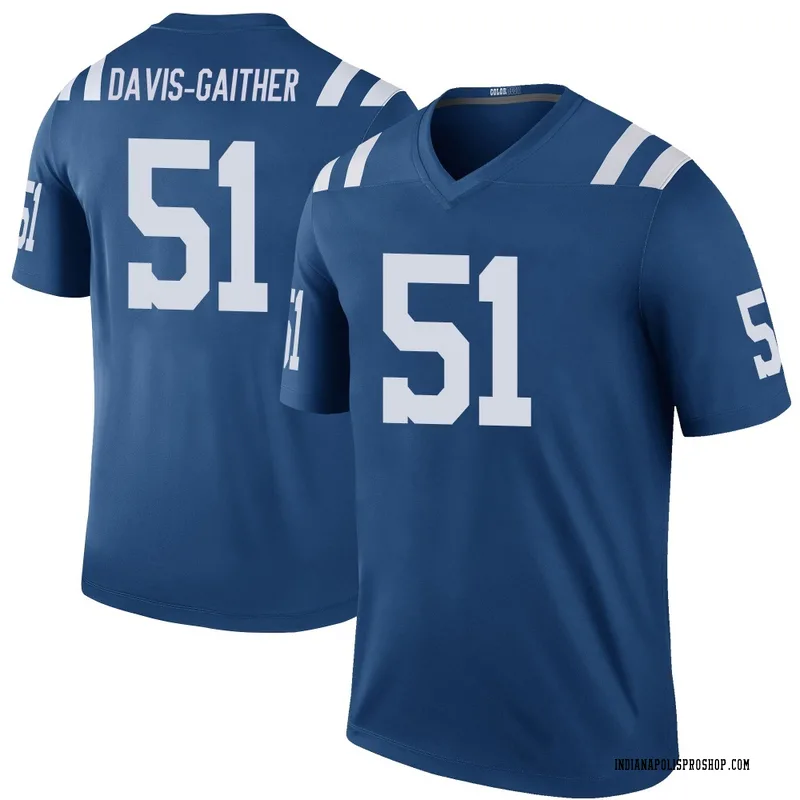 Royal Men's Akeem Davis-Gaither Indianapolis Colts Legend Color Rush Jersey