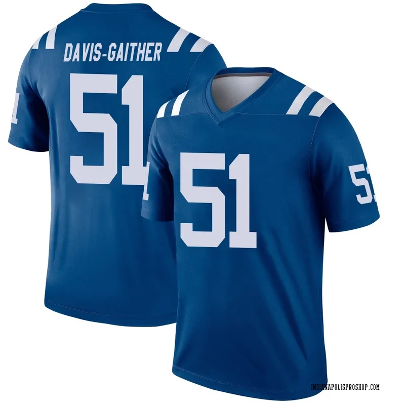 Royal Men's Akeem Davis-Gaither Indianapolis Colts Legend Jersey
