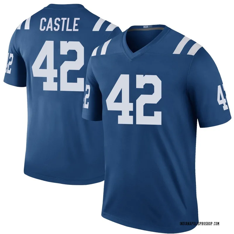 Royal Men's Anderson Castle Indianapolis Colts Legend Color Rush Jersey