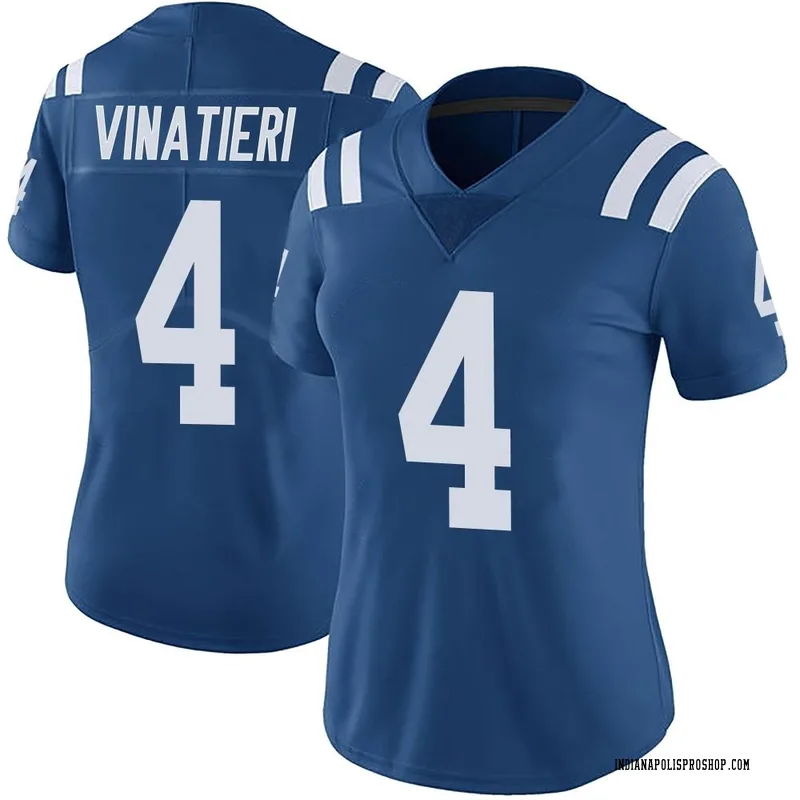 Royal Women's Adam Vinatieri Indianapolis Colts Limited Color Rush Vapor Untouchable Jersey