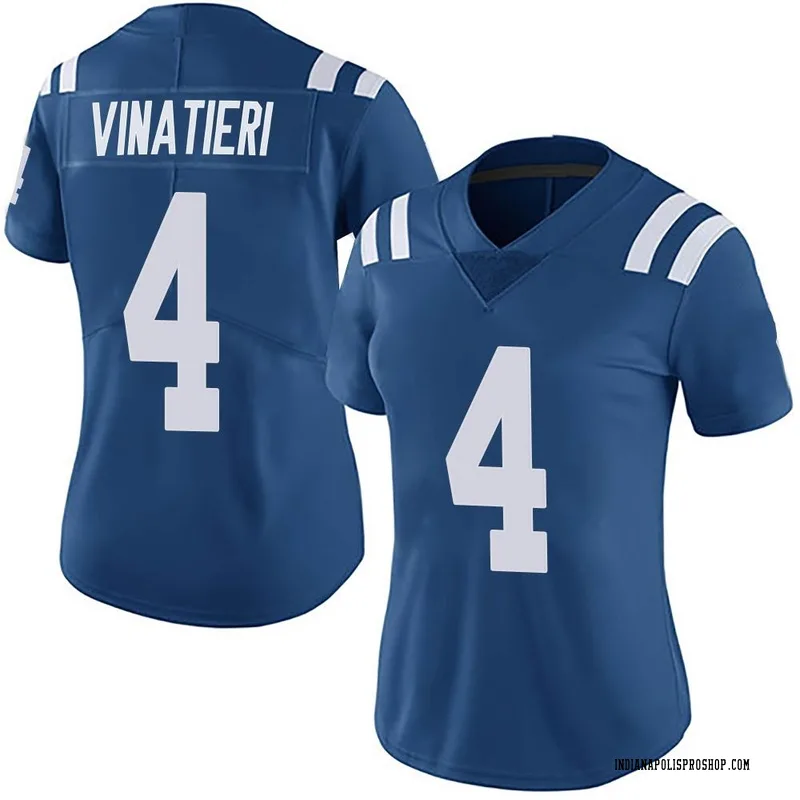 Royal Women's Adam Vinatieri Indianapolis Colts Limited Team Color Vapor Untouchable Jersey