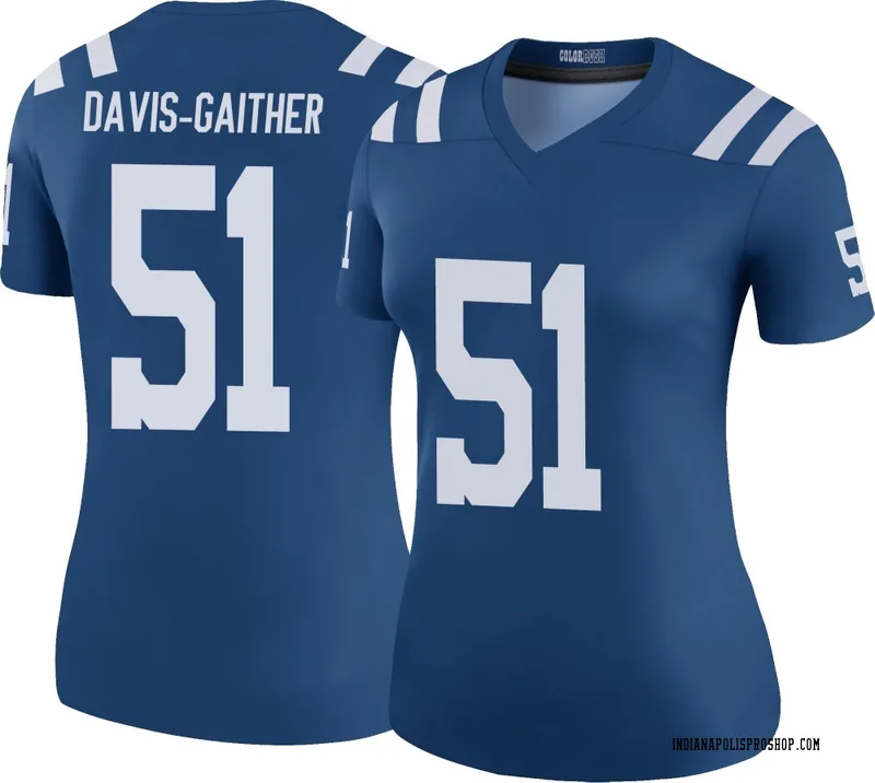 Royal Women's Akeem Davis-Gaither Indianapolis Colts Legend Color Rush Jersey