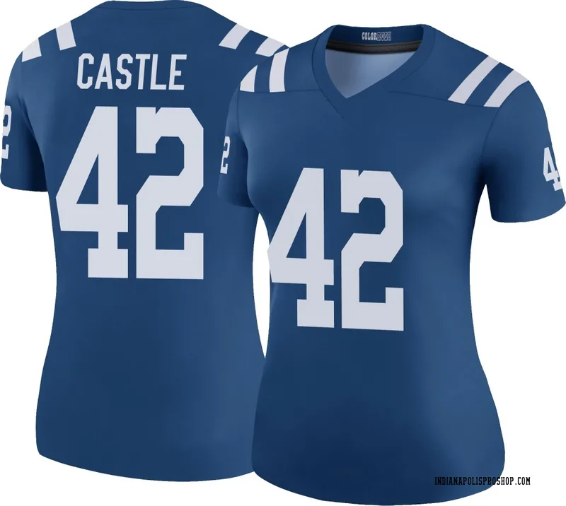 Royal Women's Anderson Castle Indianapolis Colts Legend Color Rush Jersey