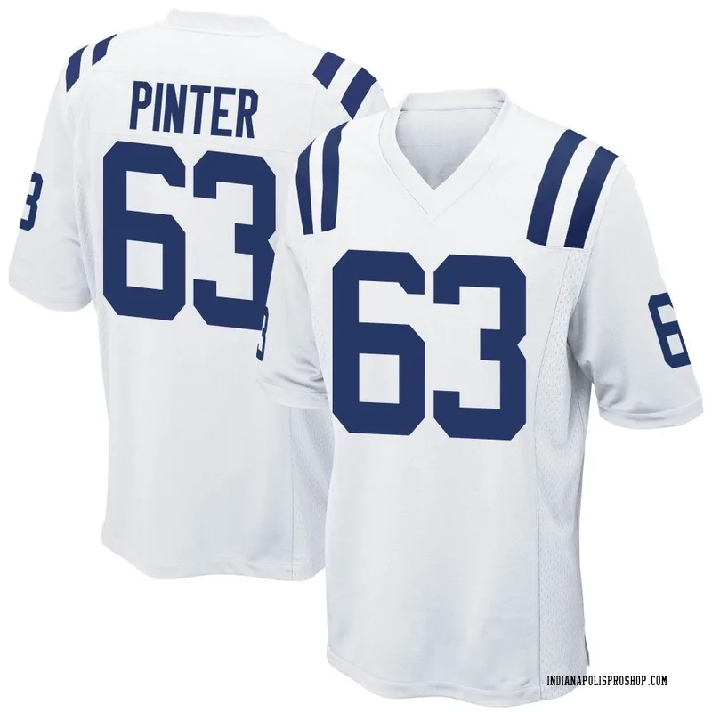 White Men's Danny Pinter Indianapolis Colts Game Jersey