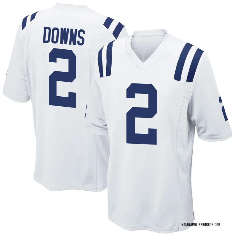 White Men's Josh Downs Indianapolis Colts Game Jersey