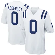 White Men's Nasir Adderley Indianapolis Colts Game Jersey