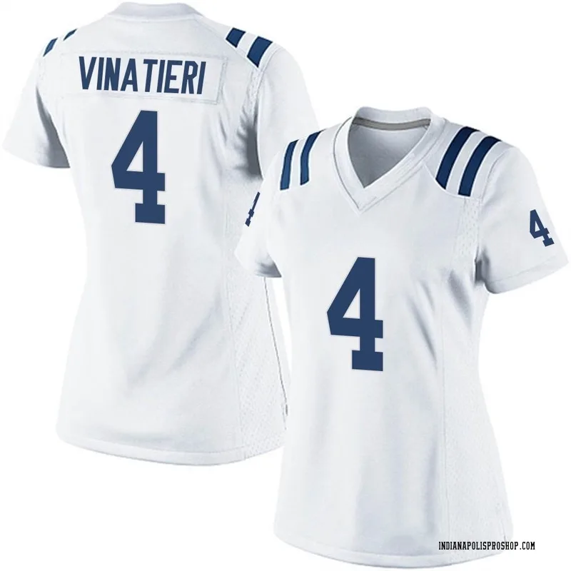 White Women's Adam Vinatieri Indianapolis Colts Game Jersey