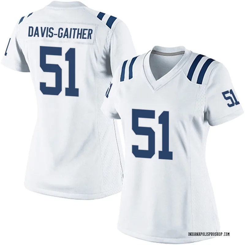White Women's Akeem Davis-Gaither Indianapolis Colts Game Jersey