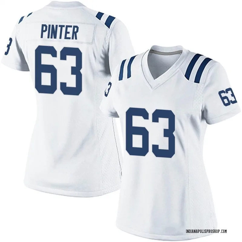 White Women's Danny Pinter Indianapolis Colts Game Jersey