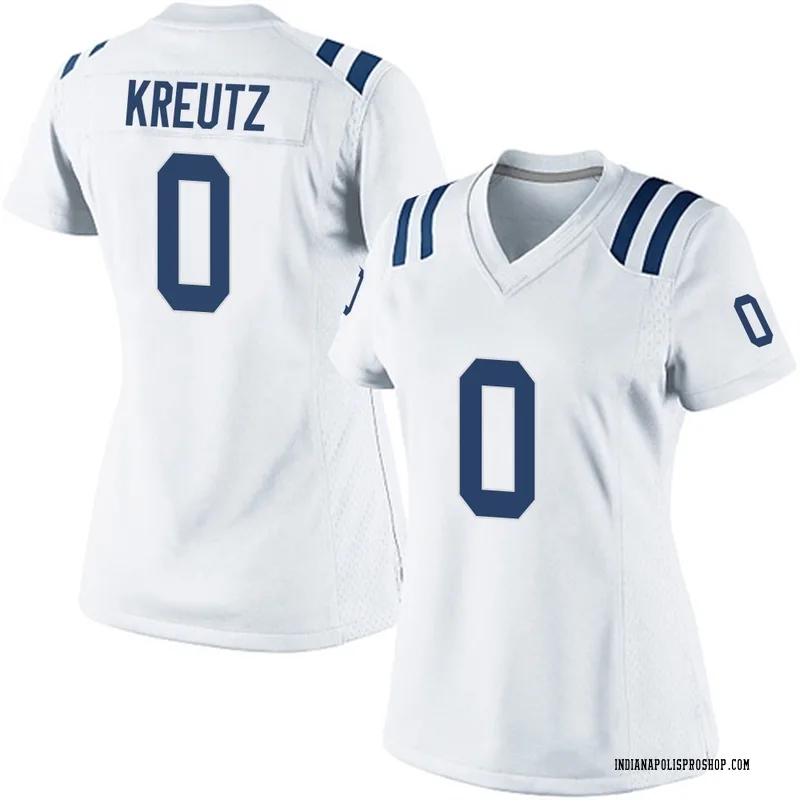 White Women's Josh Kreutz Indianapolis Colts Game Jersey