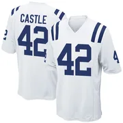 White Youth Anderson Castle Indianapolis Colts Game Jersey