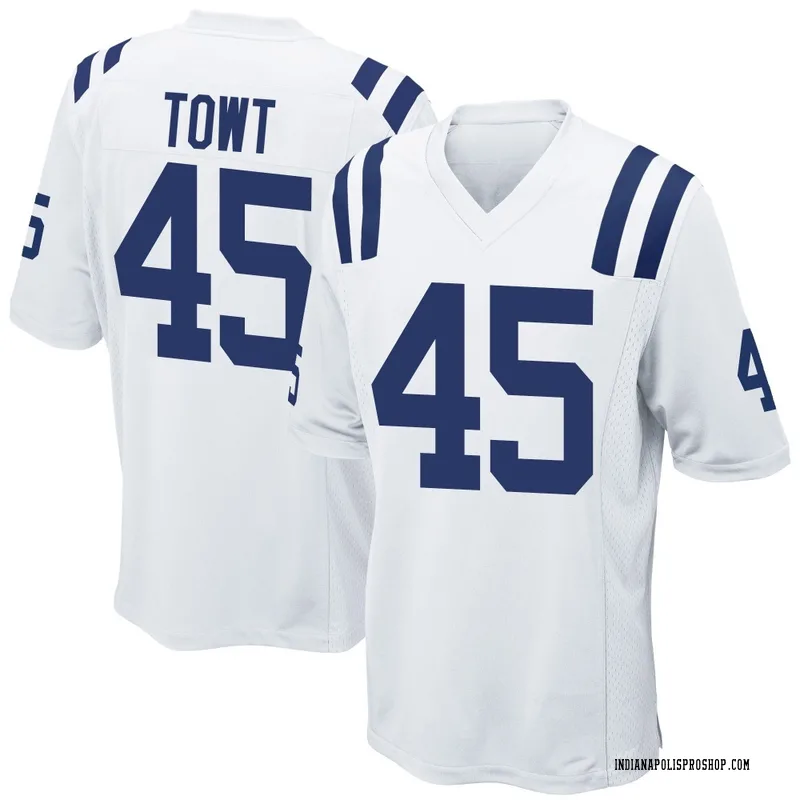 White Youth Carson Towt Indianapolis Colts Game Jersey