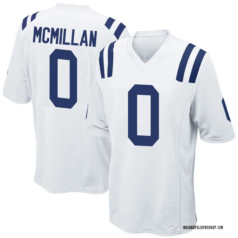 White Youth Jai'Onte' McMillan Indianapolis Colts Game Jersey
