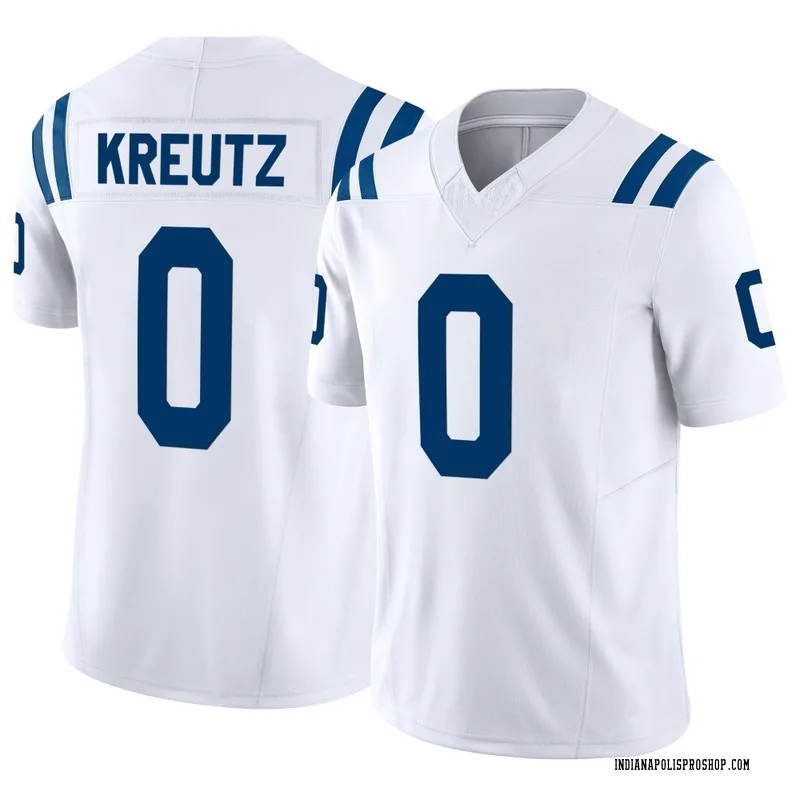 White Youth Josh Kreutz Indianapolis Colts Limited Vapor F.U.S.E. Jersey