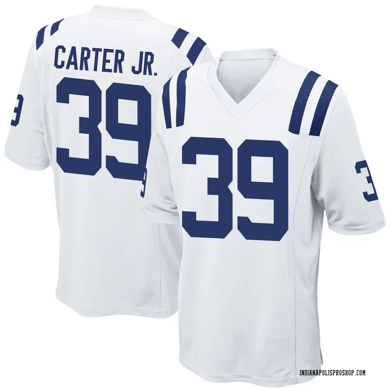 White Youth Rob Carter Jr. Indianapolis Colts Game Jersey